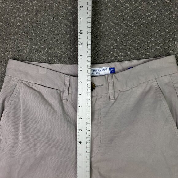 Peter Manning Slim Fit Chino Pants Men's 29 x 27 Beige Cotton - Picture 11 of 14